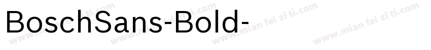 BoschSans-Bold字体转换