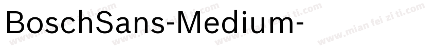 BoschSans-Medium字体转换