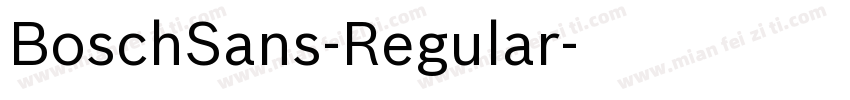 BoschSans-Regular字体转换