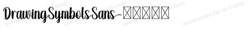 DrawingSymbolsSans字体转换