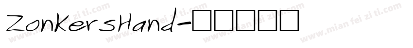 ZonkersHand字体转换