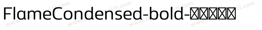 FlameCondensed-bold字体转换