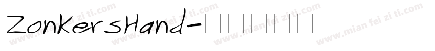 ZonkersHand字体转换