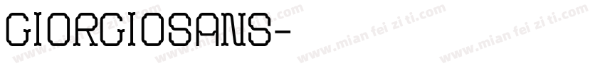 giorgiosans字体转换