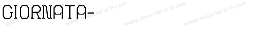 giornata字体转换