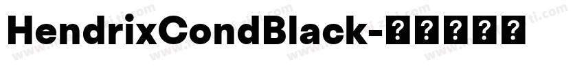 HendrixCondBlack字体转换