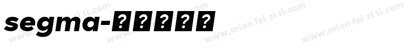 segma字体转换