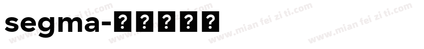 segma字体转换