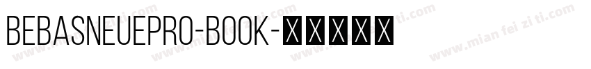 BebasNeuepro-Book字体转换