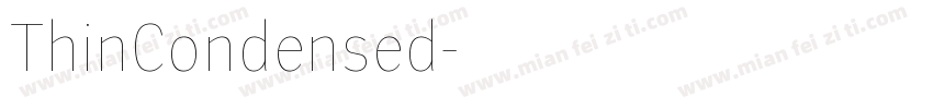 ThinCondensed字体转换