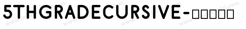 5thgradecursive字体转换