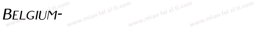 Belgium字体转换