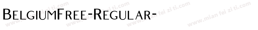 BelgiumFree-Regular字体转换