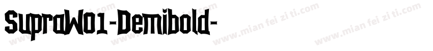 SupraW01-Demibold字体转换