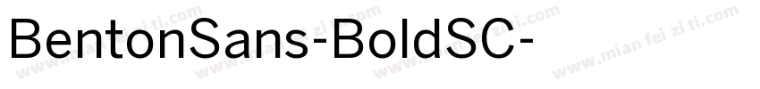 BentonSans-BoldSC字体转换