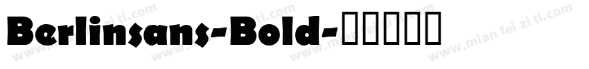 Berlinsans-Bold字体转换
