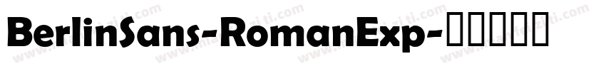 BerlinSans-RomanExp字体转换