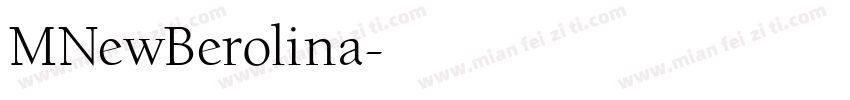 MNewBerolina字体转换