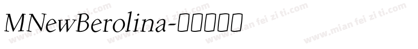 MNewBerolina字体转换
