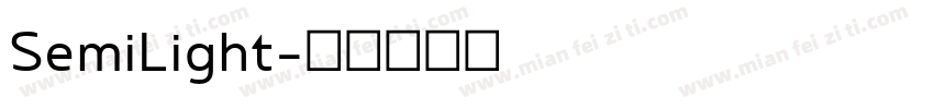 SemiLight字体转换