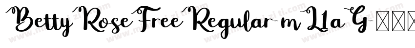 BettyRoseFreeRegular-mL1aG字体转换