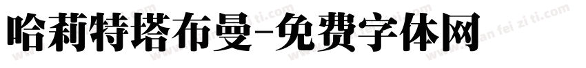 哈莉特塔布曼字体转换