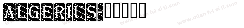 Algerius字体转换