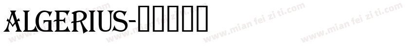 Algerius字体转换