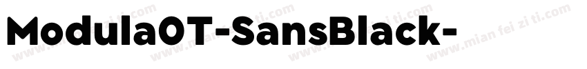 Modula0T-SansBlack字体转换