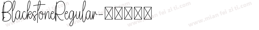 BlackstoneRegular字体转换