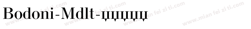 Bodoni-Mdlt字体转换