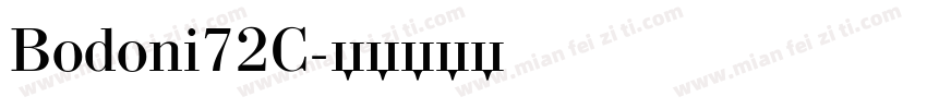Bodoni72C字体转换