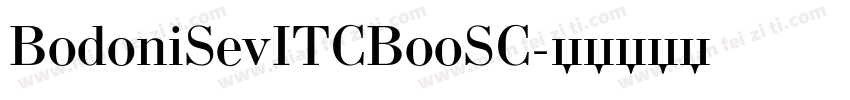 BodoniSevITCBooSC字体转换