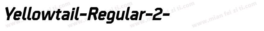 Yellowtail-Regular-2字体转换