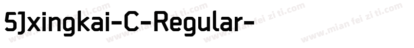 5Jxingkai-C-Regular字体转换