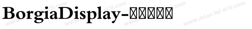 BorgiaDisplay字体转换