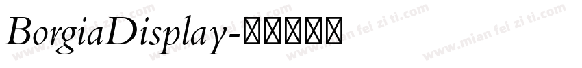 BorgiaDisplay字体转换