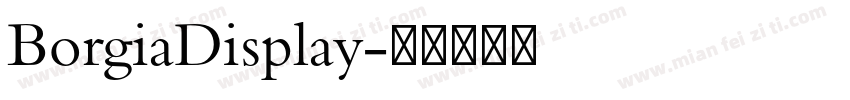 BorgiaDisplay字体转换