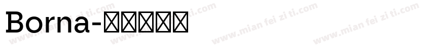 Borna字体转换