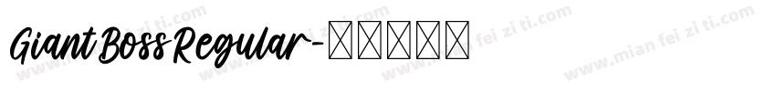 GiantBossRegular字体转换