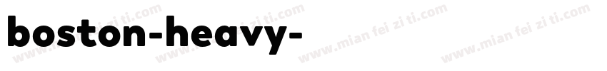 boston-heavy字体转换