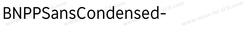 BNPPSansCondensed字体转换