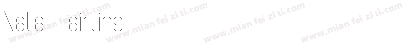 Nata-Hairline字体转换