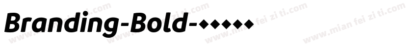 Branding-Bold字体转换
