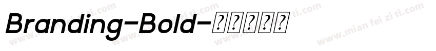 Branding-Bold字体转换