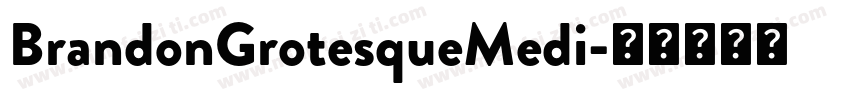 BrandonGrotesqueMedi字体转换