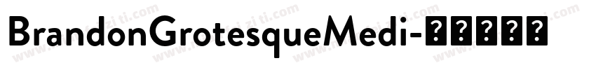 BrandonGrotesqueMedi字体转换