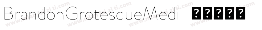 BrandonGrotesqueMedi字体转换