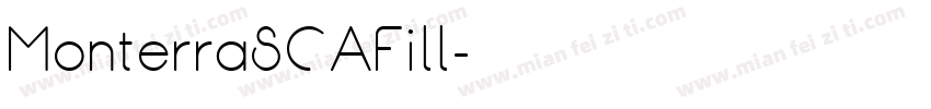 MonterraSCAFill字体转换