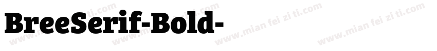 BreeSerif-Bold字体转换